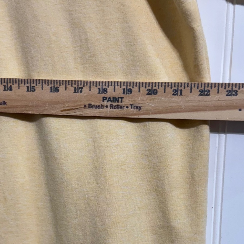 J. Jill Pure Jill Pima Cotton Modal Tunic Top XL Yellow Raglan Long Sleeve - Picture 6 of 10
